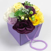 Soap Flower Bouquet - Purple Flower Garden AmazonUK