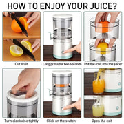 Electric Citrus Juicer Juice Squeezer Portable Press Machine Fruit Extractor UK CEEJAY