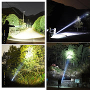 High Power 12000000 Lumen Ultra Bright Aluminum Flashlight LED Rechargeable UK CEEJAY