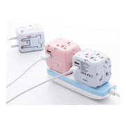 WorldWide Universal Outlet Travel Adapter UK EU US AU Multi Plug Charger W 2USB My Store