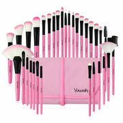 32Pcs Makeup Brushes Pouch Set Blending Powder Puff Professional Cosmetics Tools CEEJAY